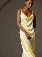 19Momme Silk Cowl Neck Camisole Top