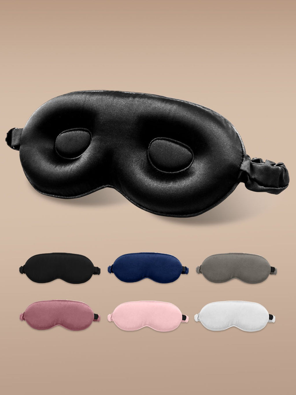 22Momme Pure Silk 3D Contoured Adjustable Eye Mask