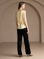 19Momme Silk Sleeveless Round Neck Women's Tank Top