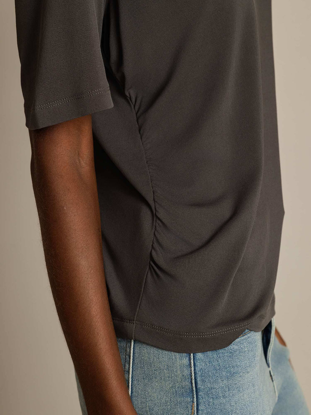 Pure Silk V-Neck Women's T-Shirt