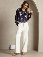 Women's 19 Momme Silk Long Sleeves Button-Up Shirt
