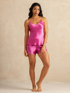 100% Mulberry Silk V-Neck Cami Pajama Set
