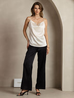 19Momme Silk Cowl Neck Camisole Top